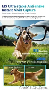 W610 AI Smart Glasses with Video Camera 800W Outdoor Sunglasses Wi-Fi Transfer BT Calling Audio Record Smart Wearable Headset - view 15