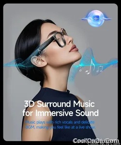 W610 AI Smart Glasses with Video Camera 800W Outdoor Sunglasses Wi-Fi Transfer BT Calling Audio Record Smart Wearable Headset - view 24