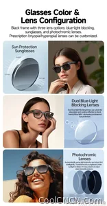 W610 AI Smart Glasses with Video Camera 800W Outdoor Sunglasses Wi-Fi Transfer BT Calling Audio Record Smart Wearable Headset - view 27