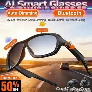 AI Smart Glasses Voice Translation Audio Sunglasses Outdoor UV Protection Ski Goggles Listen to Music Make Calls 2026 New - view 1