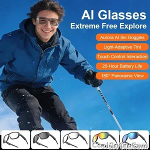AI Smart Glasses Voice Translation Audio Sunglasses Outdoor UV Protection Ski Goggles Listen to Music Make Calls 2026 New - view 6