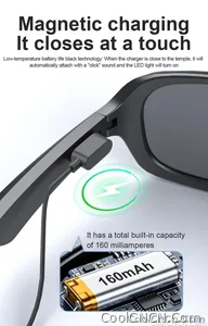 AI Smart Glasses Voice Translation Audio Sunglasses Outdoor UV Protection Ski Goggles Listen to Music Make Calls 2026 New - view 13