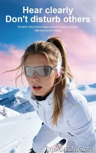 AI Smart Glasses Voice Translation Audio Sunglasses Outdoor UV Protection Ski Goggles Listen to Music Make Calls 2026 New - view 14