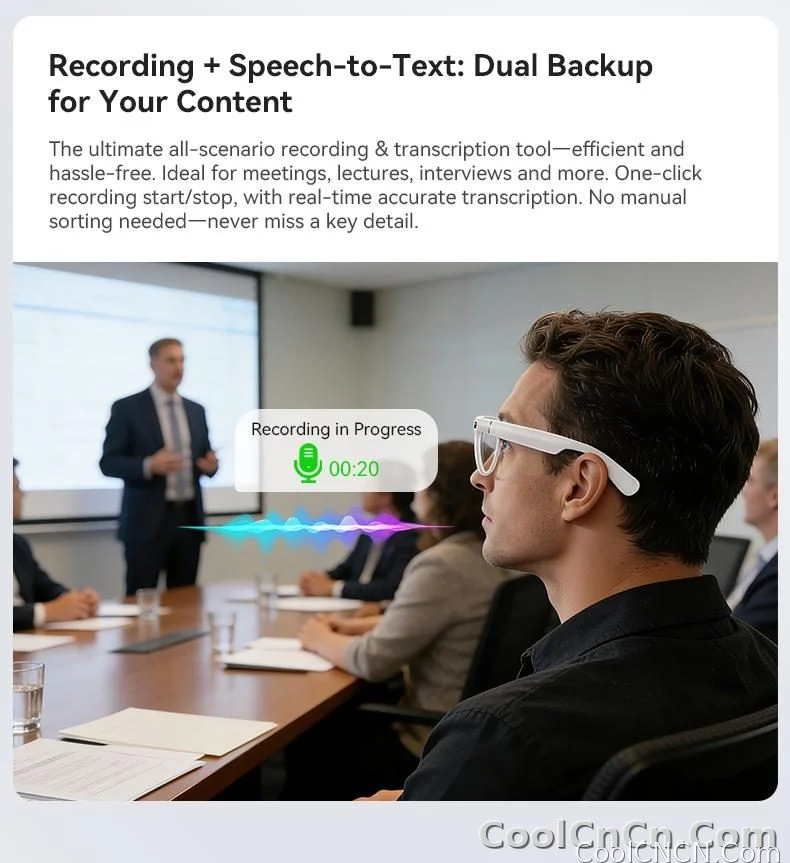 2026 Ultra AI Smart Glasses 1200P Camera ChatGPT Voice Assistant 32GB Storage Real-time Translation Bluetooth Music Sunglasses - detail