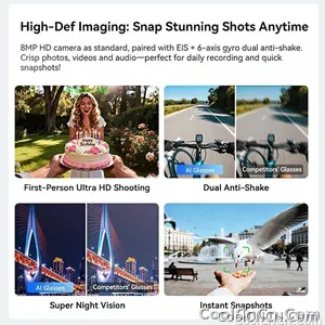 2026 Ultra AI Smart Glasses 1200P Camera ChatGPT Voice Assistant 32GB Storage Real-time Translation Bluetooth Music Sunglasses - view 4