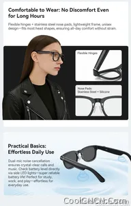 2026 Ultra AI Smart Glasses 1200P Camera ChatGPT Voice Assistant 32GB Storage Real-time Translation Bluetooth Music Sunglasses - view 10