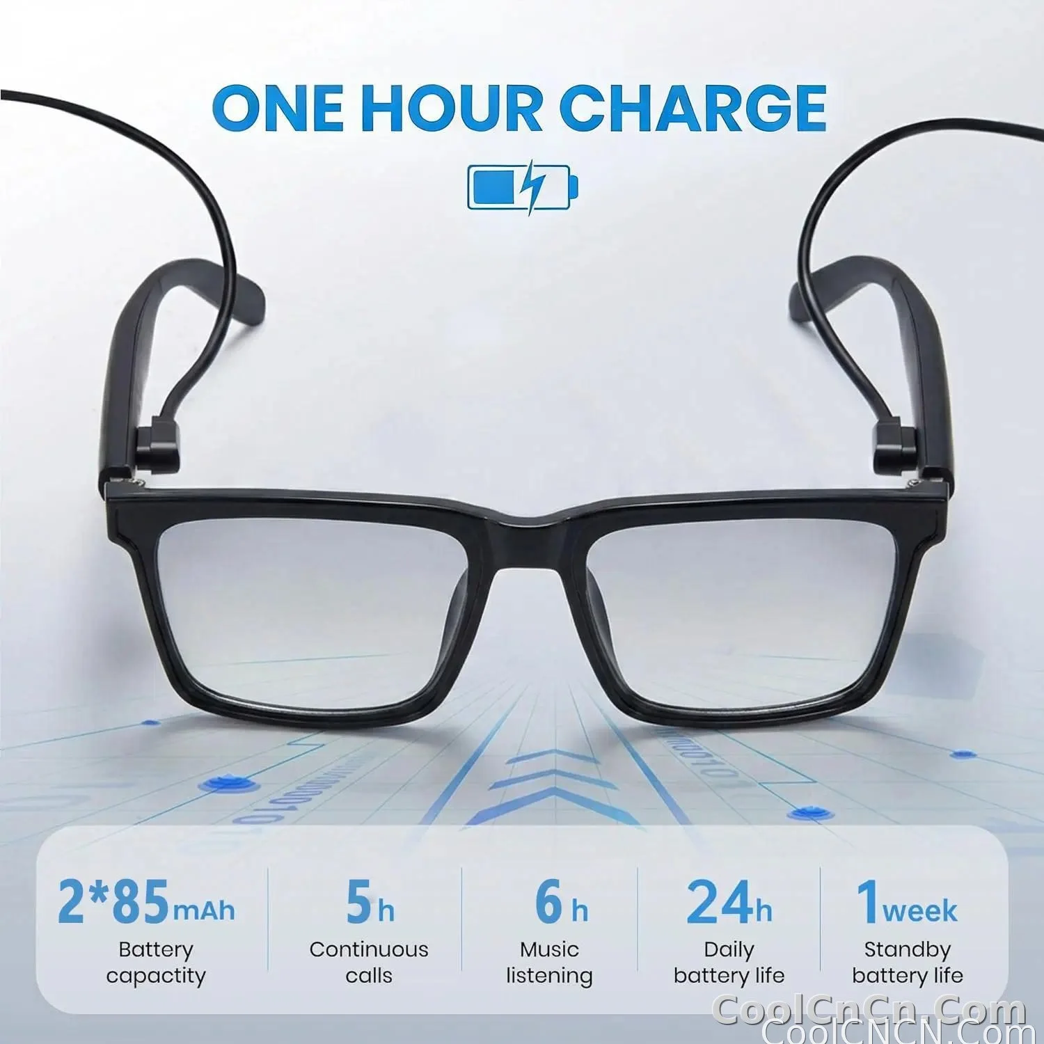 Smart Audio Glasses with Real-Time Translation Hi-Fi Music Playback Noise-Cancelling Voice Calls And Photochromic Lenses - detail