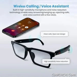 Smart Audio Glasses with Real-Time Translation Hi-Fi Music Playback Noise-Cancelling Voice Calls And Photochromic Lenses - view 5
