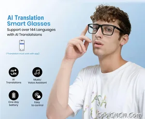 Smart Audio Glasses with Real-Time Translation Hi-Fi Music Playback Noise-Cancelling Voice Calls And Photochromic Lenses - view 9