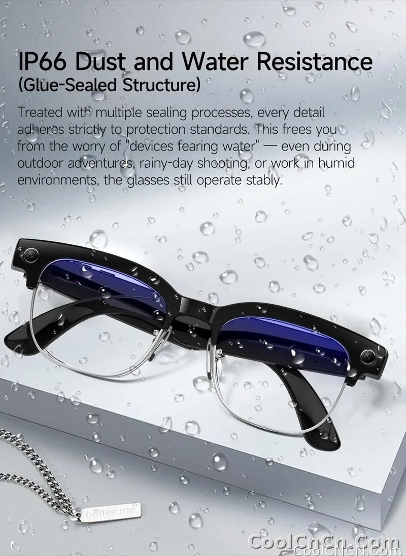 With Camera AI 4K Glasses New Upgrade 800W HD Video Recording AI Photo Recognition Translation Bluetooth Call Voice Sunglasses - detail