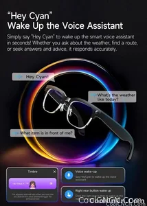 With Camera AI 4K Glasses New Upgrade 800W HD Video Recording AI Photo Recognition Translation Bluetooth Call Voice Sunglasses - view 13