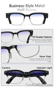 With Camera AI 4K Glasses New Upgrade 800W HD Video Recording AI Photo Recognition Translation Bluetooth Call Voice Sunglasses - view 22