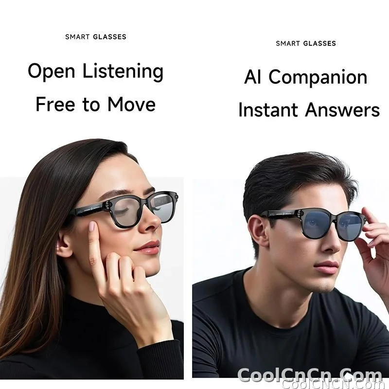 2026 New Smart Glasses Listening To Music Open Listening AI Translation AI Voice Assistant AI Image Recognition Smart Glasses - detail