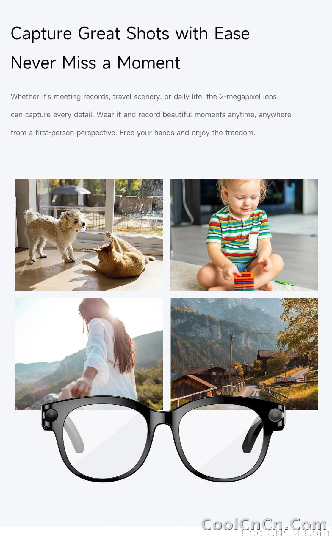2026 New Smart Glasses Listening To Music Open Listening AI Translation AI Voice Assistant AI Image Recognition Smart Glasses - detail