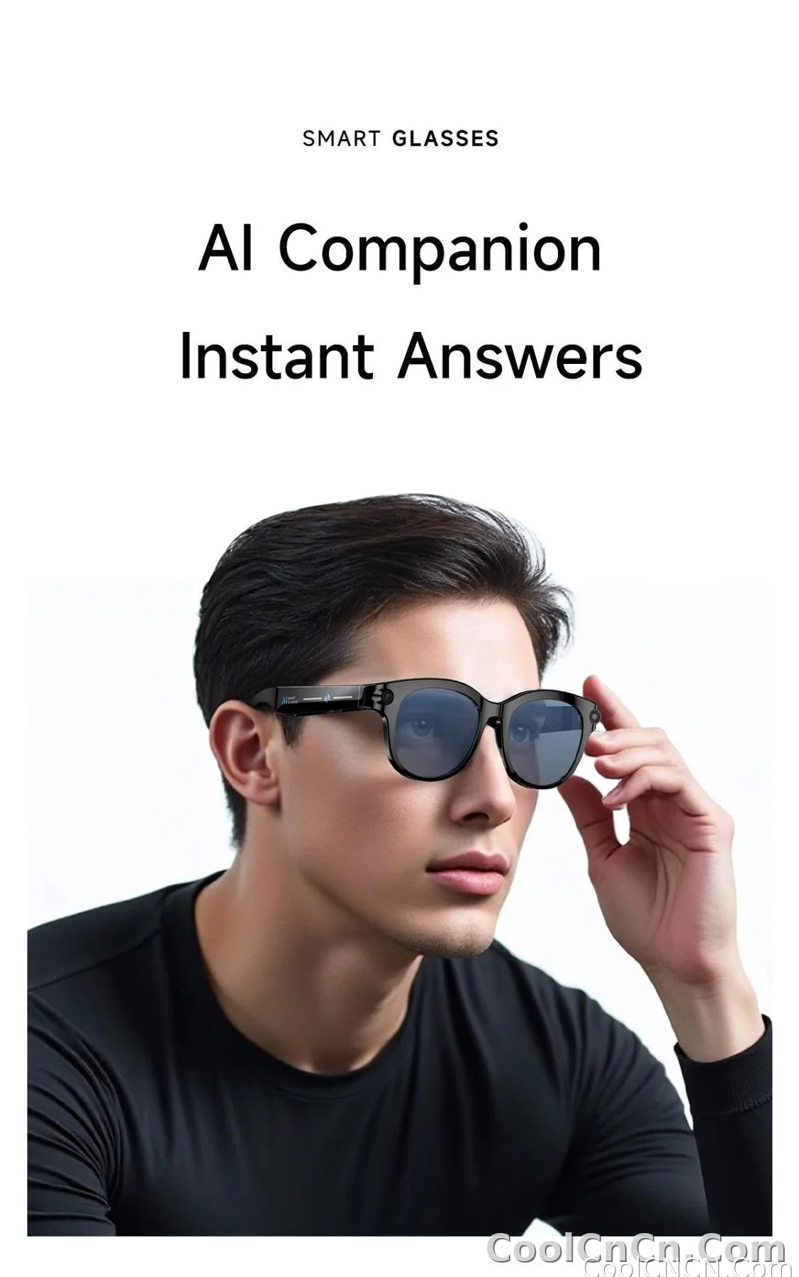 2026 New Smart Glasses Listening To Music Open Listening AI Translation AI Voice Assistant AI Image Recognition Smart Glasses - detail
