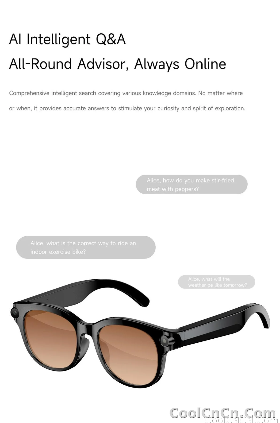 2026 New Smart Glasses Listening To Music Open Listening AI Translation AI Voice Assistant AI Image Recognition Smart Glasses - detail