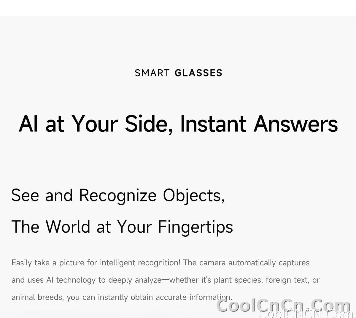 2026 New Smart Glasses Listening To Music Open Listening AI Translation AI Voice Assistant AI Image Recognition Smart Glasses - detail