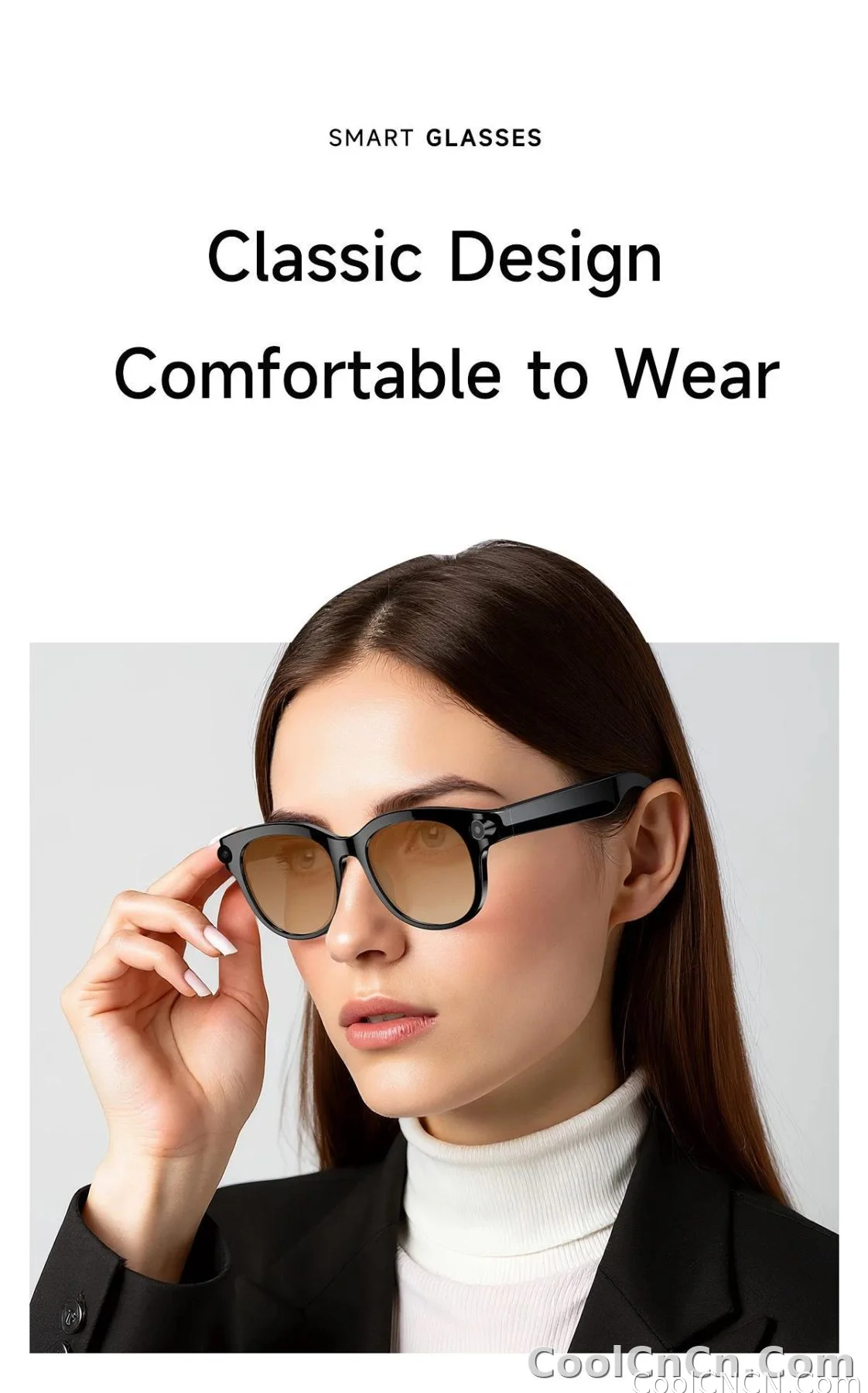 2026 New Smart Glasses Listening To Music Open Listening AI Translation AI Voice Assistant AI Image Recognition Smart Glasses - detail