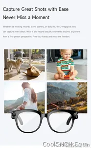 2026 New Smart Glasses Listening To Music Open Listening AI Translation AI Voice Assistant AI Image Recognition Smart Glasses - view 13