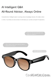 2026 New Smart Glasses Listening To Music Open Listening AI Translation AI Voice Assistant AI Image Recognition Smart Glasses - view 15