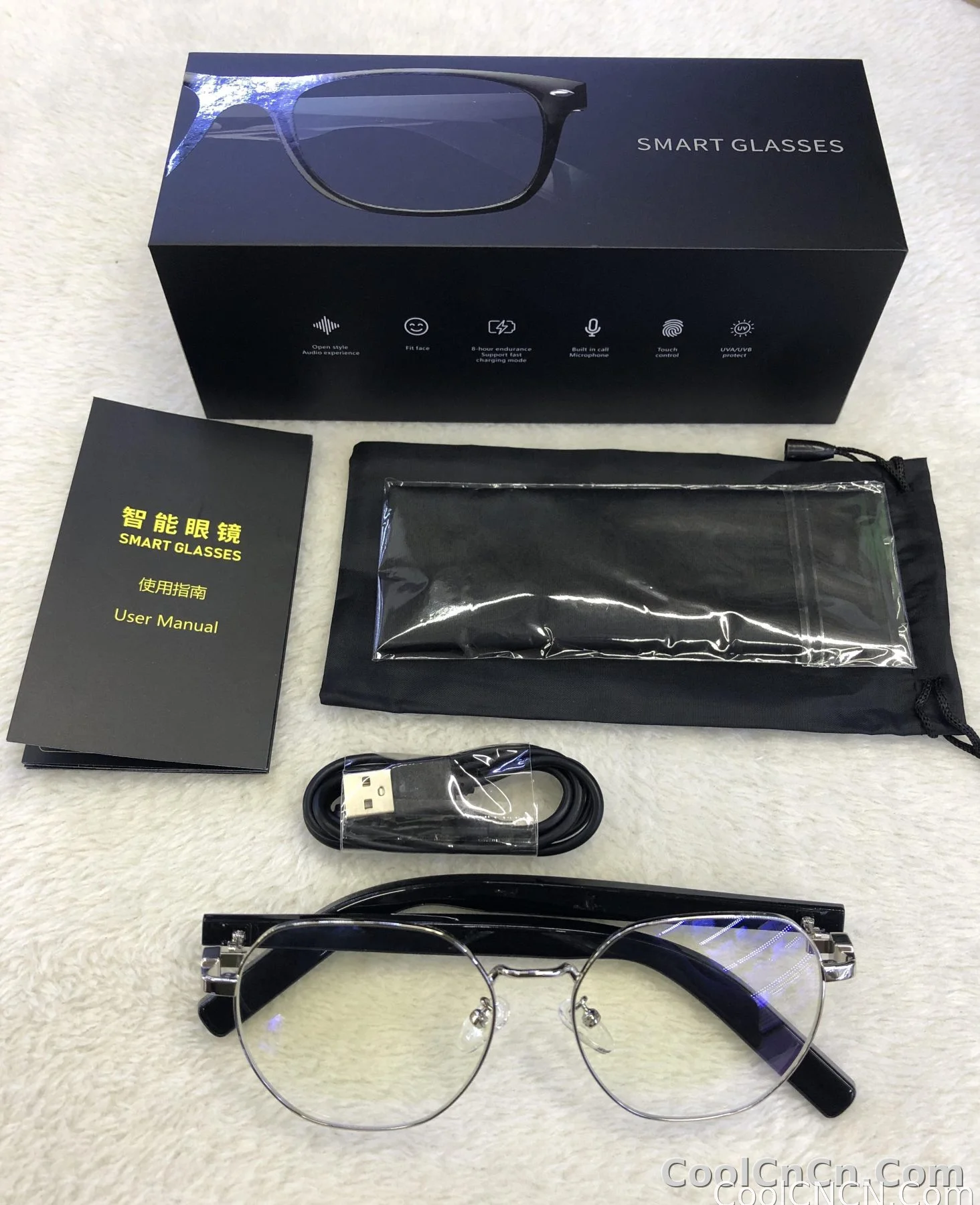 Bluetooth Smart Glasses Voice Call Music Play Remote Control Camera Wireless Bluetooth Headset Waterproof Glasses For Men  Women - detail
