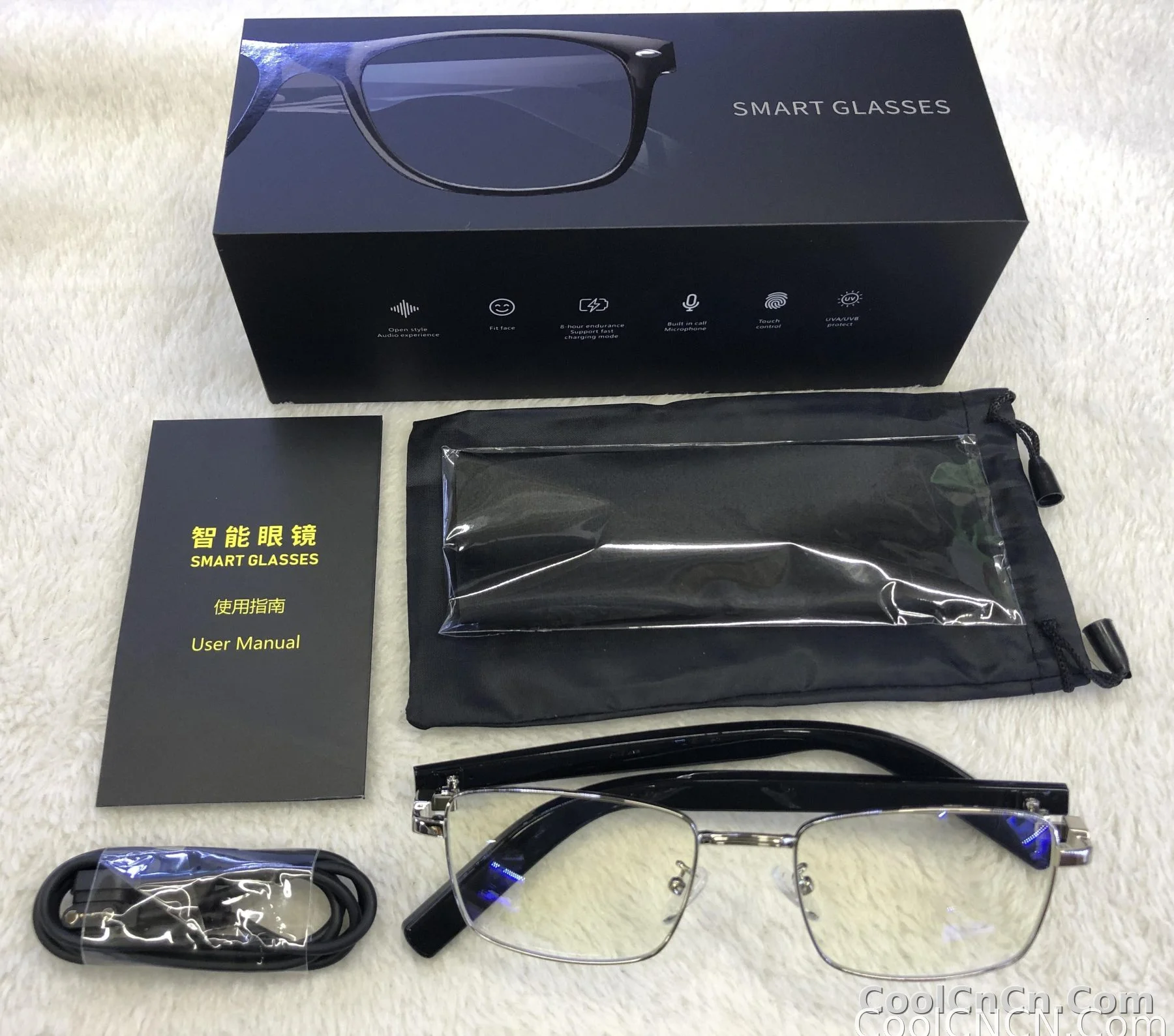 Bluetooth Smart Glasses Voice Call Music Play Remote Control Camera Wireless Bluetooth Headset Waterproof Glasses For Men  Women - detail