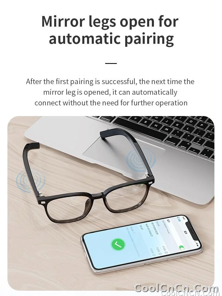 Bluetooth Smart Glasses Voice Call Music Play Remote Control Camera Wireless Bluetooth Headset Waterproof Glasses For Men  Women - detail