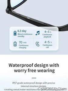 Bluetooth Smart Glasses Voice Call Music Play Remote Control Camera Wireless Bluetooth Headset Waterproof Glasses For Men  Women - view 30