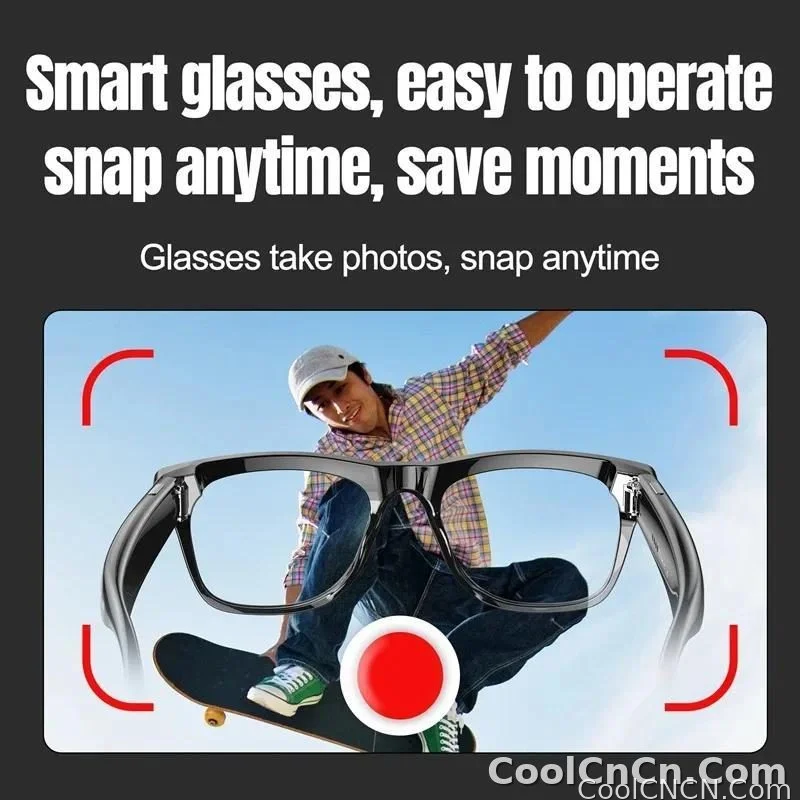 6K HD AI Camera Glasses 800MP Photochromic Multifunctional Smart Glasses Bluetooth Calling Photo Chat Music Translation 2026 - detail