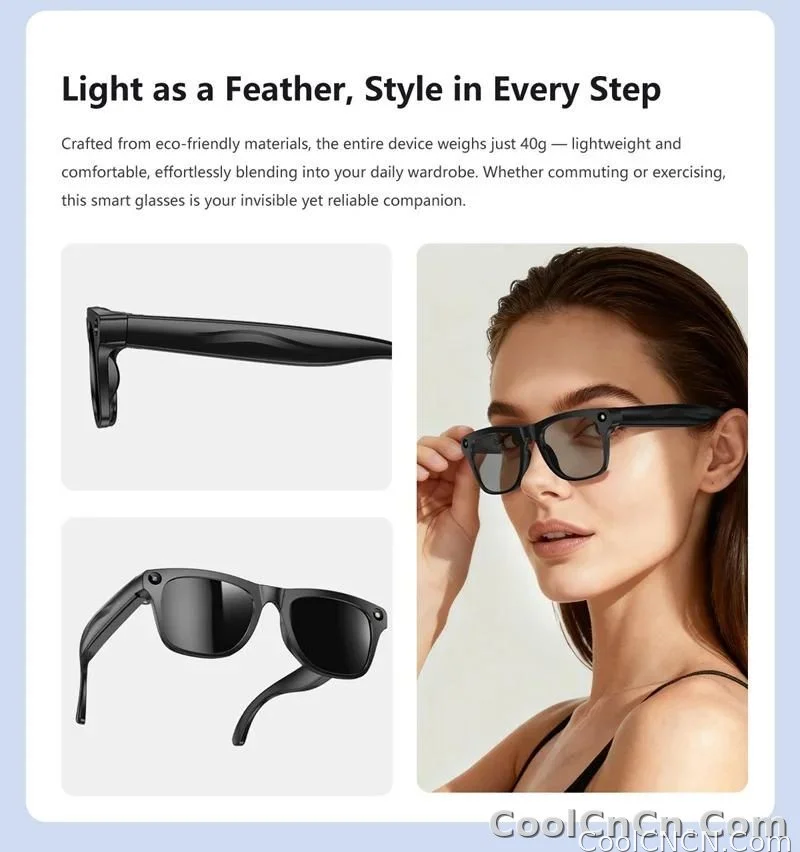 6K HD AI Camera Glasses 800MP Photochromic Multifunctional Smart Glasses Bluetooth Calling Photo Chat Music Translation 2026 - detail