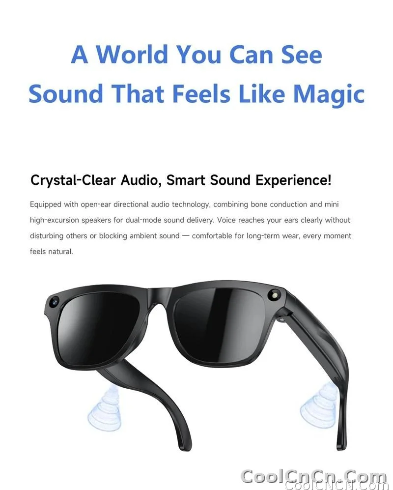 6K HD AI Camera Glasses 800MP Photochromic Multifunctional Smart Glasses Bluetooth Calling Photo Chat Music Translation 2026 - detail