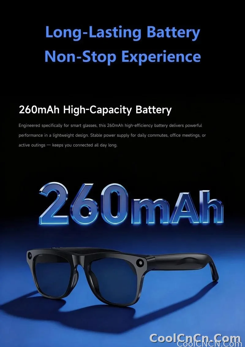 6K HD AI Camera Glasses 800MP Photochromic Multifunctional Smart Glasses Bluetooth Calling Photo Chat Music Translation 2026 - detail