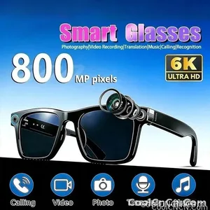 6K HD AI Camera Glasses 800MP Photochromic Multifunctional Smart Glasses Bluetooth Calling Photo Chat Music Translation 2026 - view 1