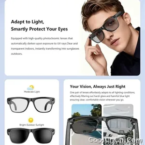6K HD AI Camera Glasses 800MP Photochromic Multifunctional Smart Glasses Bluetooth Calling Photo Chat Music Translation 2026 - view 7