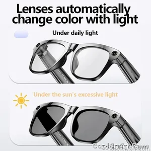 6K HD AI Camera Glasses 800MP Photochromic Multifunctional Smart Glasses Bluetooth Calling Photo Chat Music Translation 2026 - view 12
