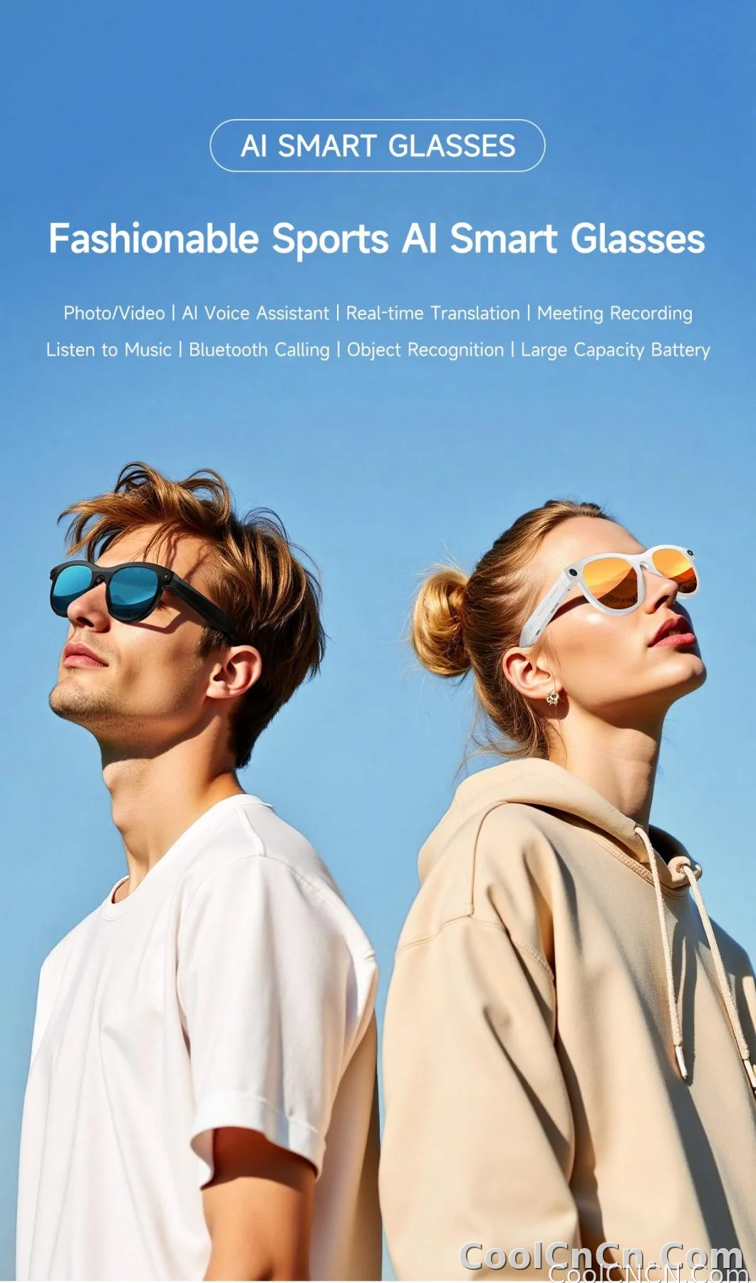 2026 New AI Smart Glasses for Photography And Video Intelligent Interactive Translation Feature Compatible with IOS And Android - detail