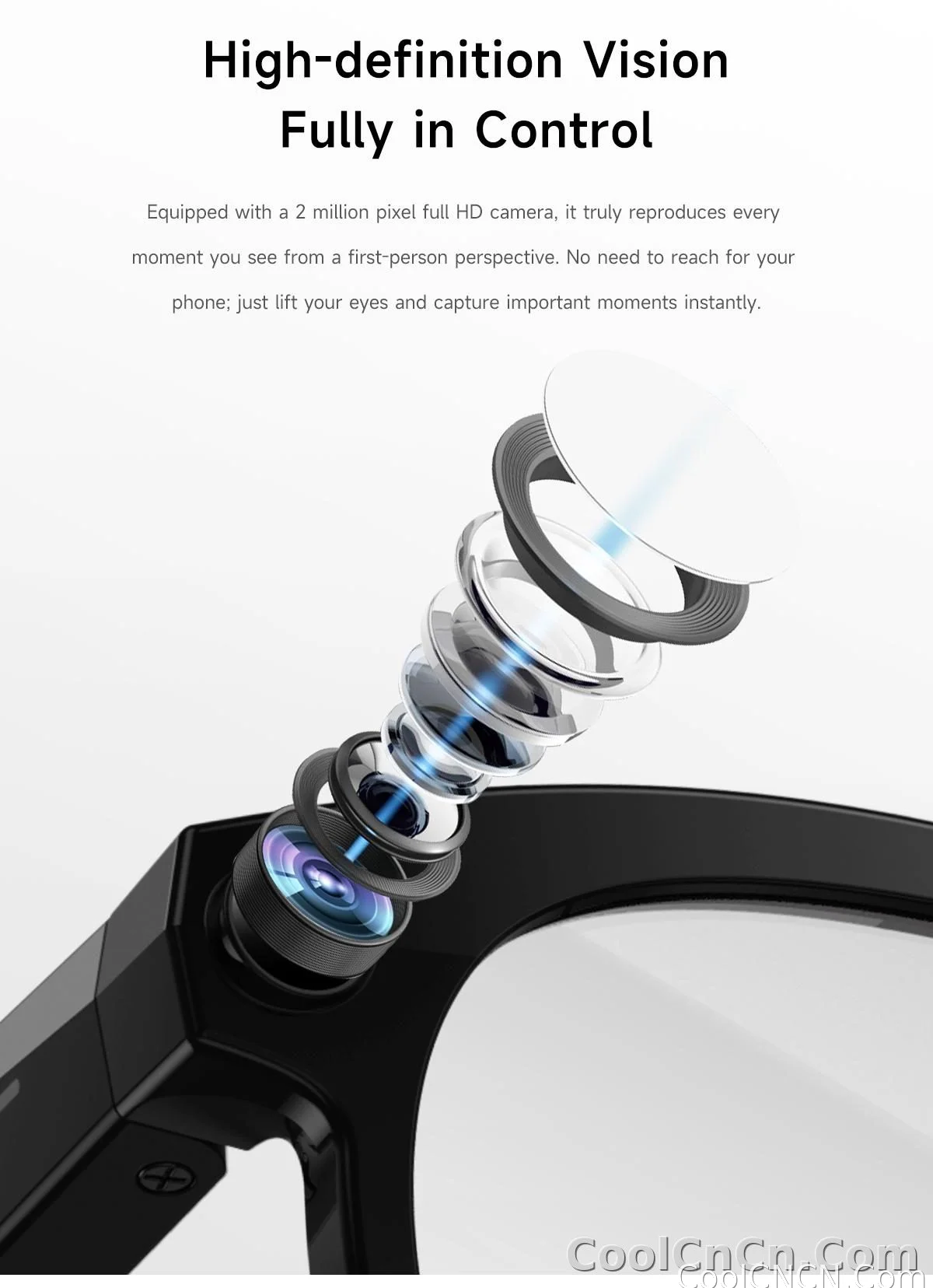 2026 New AI Smart Glasses for Photography And Video Intelligent Interactive Translation Feature Compatible with IOS And Android - detail