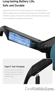 2026 New AI Smart Glasses for Photography And Video Intelligent Interactive Translation Feature Compatible with IOS And Android - view 12