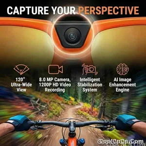 New AI Sports Smart Glasses 8MP Camera 2026 Outdoor Cycling Headphones Touch Control Windproof Bluetooth Translation Sunglasses - view 3