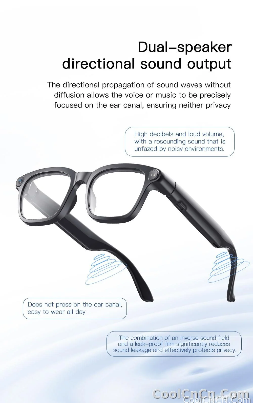 New Business Sports Smart Glasses Men 8MP Anti-shake Camera 100+Language Translation ChatGPT AI Assistant Video POV AI Sunglass - detail