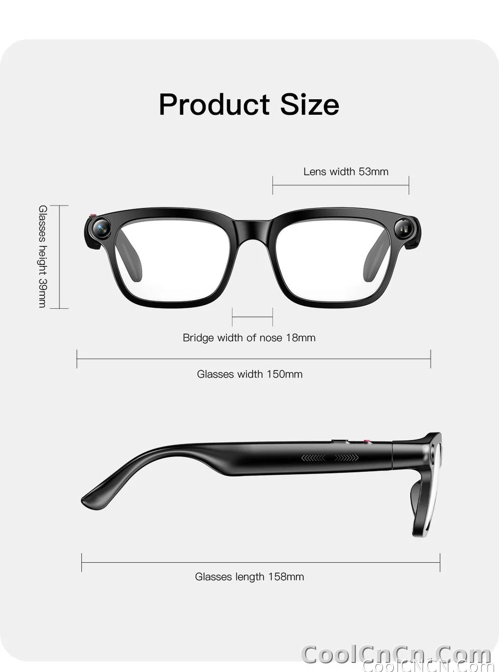 New Business Sports Smart Glasses Men 8MP Anti-shake Camera 100+Language Translation ChatGPT AI Assistant Video POV AI Sunglass - detail