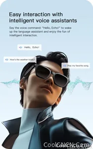 New Business Sports Smart Glasses Men 8MP Anti-shake Camera 100+Language Translation ChatGPT AI Assistant Video POV AI Sunglass - view 15