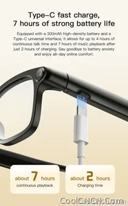 New Business Sports Smart Glasses Men 8MP Anti-shake Camera 100+Language Translation ChatGPT AI Assistant Video POV AI Sunglass - view 18