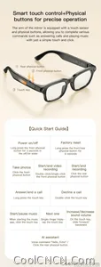 New Business Sports Smart Glasses Men 8MP Anti-shake Camera 100+Language Translation ChatGPT AI Assistant Video POV AI Sunglass - view 19