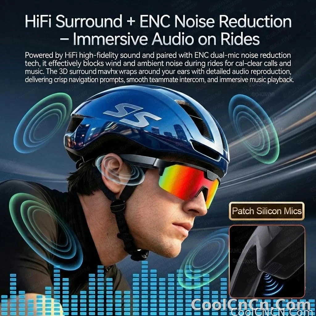 2026 New AI Smart Sports shooting&recording Glasses 800W Camera HD Anti-shake Bicycle Riding Shooting Artifact Windproof Goggles - detail