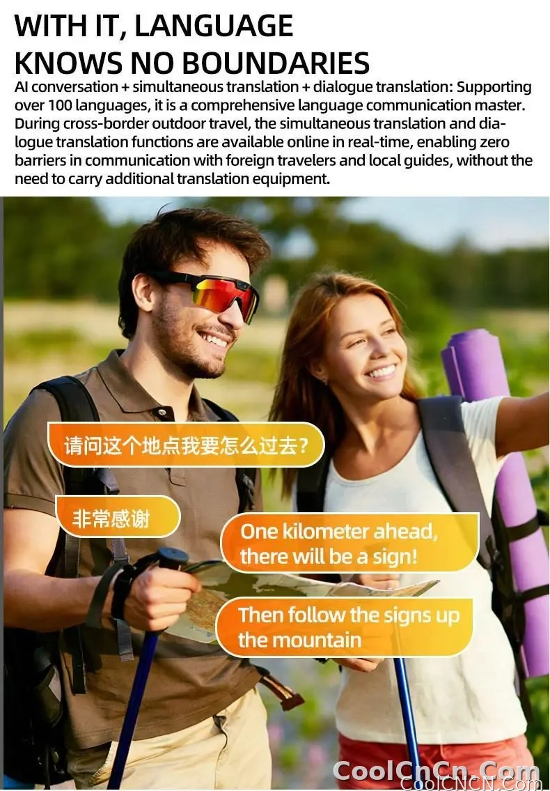 2026 New AI Smart Sports shooting&recording Glasses 800W Camera HD Anti-shake Bicycle Riding Shooting Artifact Windproof Goggles - detail