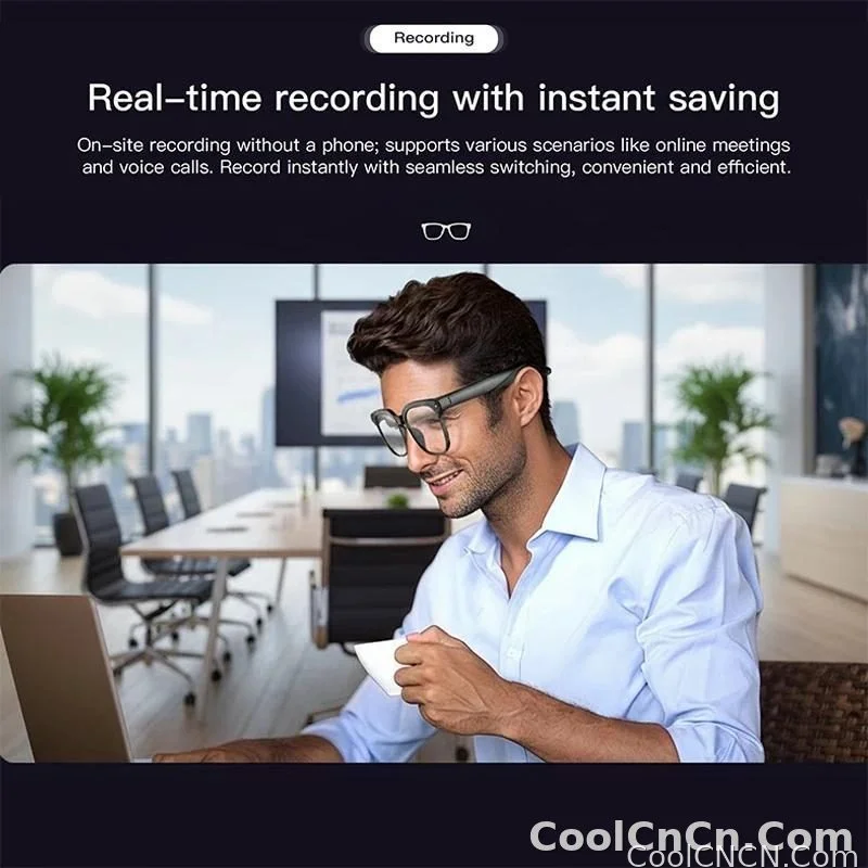 AI Smart Glasses Camera Sunglasses Wireless Bluetooth Touch Call Meeting For Men Real Time Translation Glasses With Camera Music - detail
