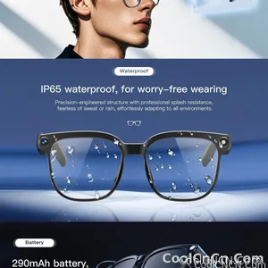 AI Smart Glasses Camera Sunglasses Wireless Bluetooth Touch Call Meeting For Men Real Time Translation Glasses With Camera Music - view 14