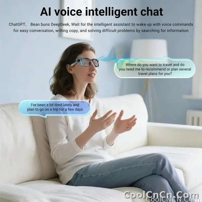 2026 New AI Smart Glasses,AI ChatGPT and Gemini-2.5 with 164 Translations Supported,Bluetooth Glasses for Men Women,Music Playback & Hands-Free Calling,Photochromic Lens,IP67 Waterproof - detail