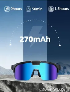 2026 Smart Cycling Glasses Sun Protection Listening to Music Taking Photo and Video AI Translation Voice Assistant Smart Glasses - view 22